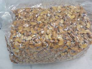 12 12 lb. Bag Honey Roasted Cashews Halves and Pieces