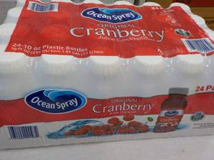24 pack Ocean Spray Original Cranberry Juice 10 oz bottles