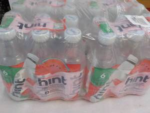 24 pack Hint Water Infused with Watermelon Essence 16 oz bottles