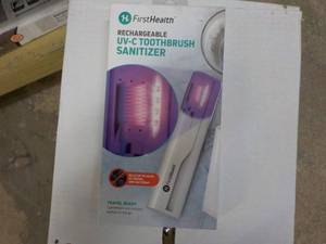 First Health Rechargeable UV-C Toothbrush Sanitizer