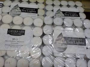 4 x 50 ct Multipurpose Tea Lights Unscented