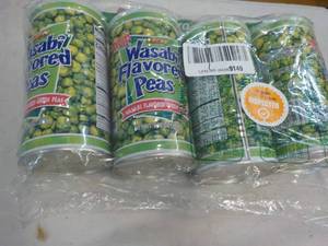 4 x 9.90 Cans Wasabi Flavored Peas...
