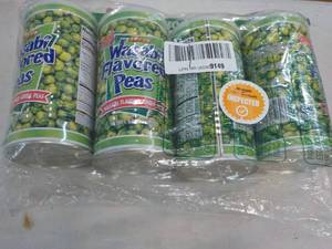 4 x 9.90 Cans Wasabi Flavored Peas...