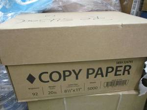 Copy Paper, 5000 sheets...