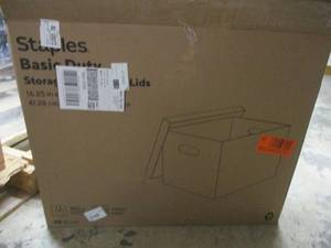 Staples Storage Boxes with Lids - 20 boxes