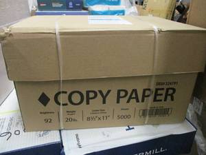 Copy Paper, 5000 sheets...