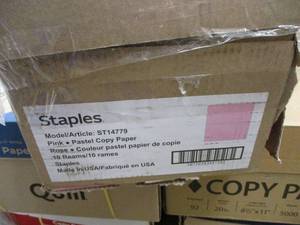 Staples Copy Paper - 10 reames...