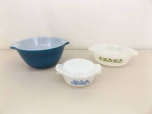 Lot of Vintage Lidded etc Fire King