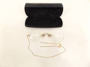 Antique and Vintage Eyeglasses in Cases