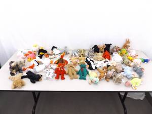 Large Lot of NEW 4th Generation Beanie Babies For Collecting or Doggy Chew Toys
