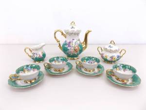 Vintage Waldershof Bavaria 22K Gold Gilded Tea Set