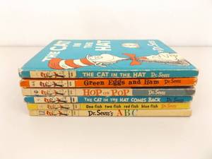 Lot of Vintage Dr. Seuss Childrens Hard Cover Books