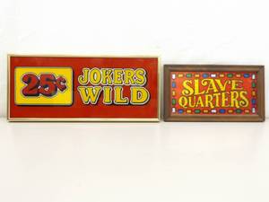 2 Framed Casino Game Headers