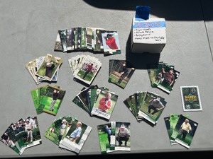 lot 28 image: Upper Deck Golf Sports Cards Tiger Woods, Arnie Palmer, Bobby Jones and more collectible pro-golfers. 2001 and  2002.