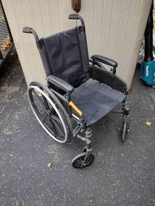 lot 213 image: Pride Stylus LS Transport Wheel chair (no footrests)