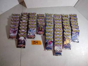 lot 154 image: Pokmon Sword and Shield Silver Tempest and Lost Origin cards (56 packs)