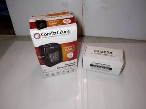 lot 258 image: Comfort Zone personal ceramic heater and Wi-Fi panorama camera