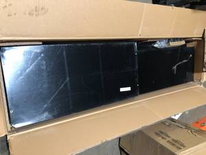 Husky Ready-to-Assemble 24-Gauge Steel Freestanding Garage Cabinet in Black (36.6 in. W x 72 in. H x 18.3 in. D)  Damaged  Customer Returns See Pictures