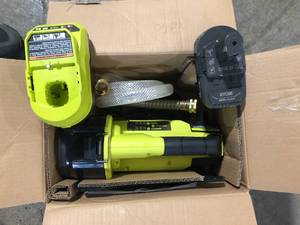 RYOBI ONE HP 18V 14 hp Cordless Battery Powered Transfer Pump with 2.0 Ah Battery and Charger    Customer Returns See Pictures