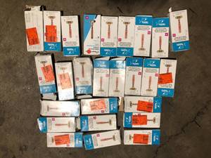Lot of  SharkBite Max 12 in. Push-to-Connect Brass Residential Water Hammer Arrestor Tee Customer Returns See Pictures