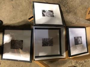 StyleWell Black Modern Frame with White Matte Gallery Wall Picture Frames (Set of 4)Customer Returns See Pictures