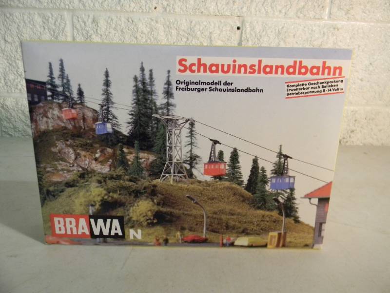 BRAWA SCHAUINSLANDBAHN N Scale MODEL #6560 CABLE CARS - IN BOX