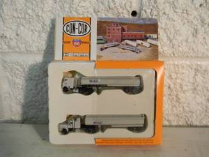 lot 6 image: CON-COR N SCALE PRECISE ROUTE 66 VEHICLES MOBIL SEMI TRUCK TANKERS - FANTASTIC PIECE - SEE PICTURES
