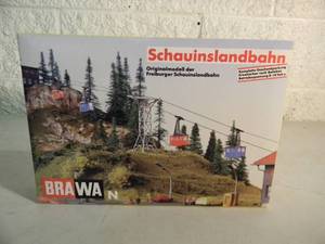 lot 29 image: BRAWA SCHAUINSLANDBAHN N Scale MODEL #6560 CABLE CARS - IN BOX - NICE - FANTASTIC PIECE - SEE PICTURES