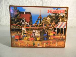 lot 31 image: VOLLMER N Scale MODEL #7791 Carousel Carnival Ride RARE  - IN BOX - NICE - FANTASTIC PIECE - SEE PICTURES