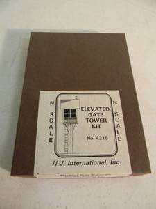 lot 34 image: N.J. INTERNATIONAL N SCALE #4215 ELEVATED GATE TOWER KIT RARE  - IN BOX - NICE - FANTASTIC PIECE - SEE PICTURES
