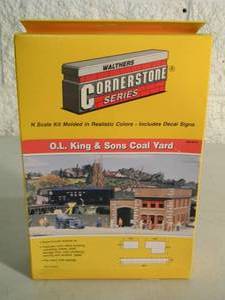 lot 40 image: WALTHERS CORNERSTONE SERIES N SCALE #933-3216 O.L. KING & SONS COAL YARD - IN BOX - NICE - GREAT PIECE - SEE PICTURES