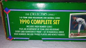 1990 Complete Set Of Baseball Cards.
