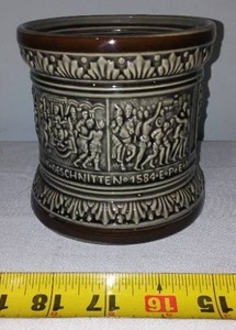 Vintage Marzi & Remy German Porcelain Tobacco Humidor Jar.