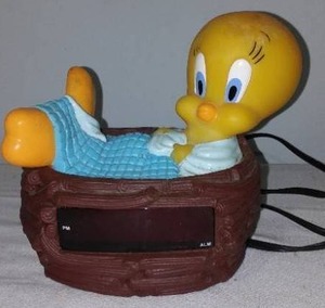 1996 Westclox Looney Tunes Tweety Bird Alarm Clock