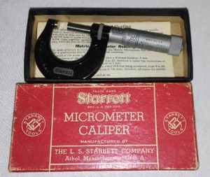 Vintage Starrett Micrometer Caliper 209-C Quick Reading.