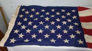 Vintage Flag, 50 Star, American, Bunting.