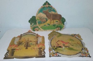 Vintage Embossed Die Cut Paper Calendar HeaderTopper (3). Fabulous