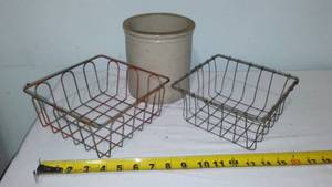 Crock And Wire Baskets