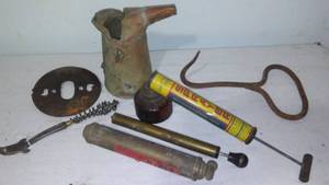 Griswold Damper, Brass Pitcher, Bale Hook and More.
