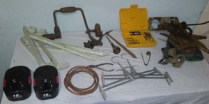 18 Volt Coleman Batteries - 2, Drill Bits (New) and More.