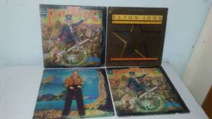 Elton John, 4, 12 Inch Vinyl Record Albums.