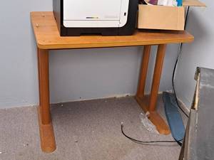 lot 370 image: Wood Side Table