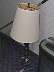 lot 377 image: 31 Table Lamp  White Shade