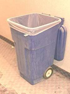 lot 406 image: Rolling Recycle Bin