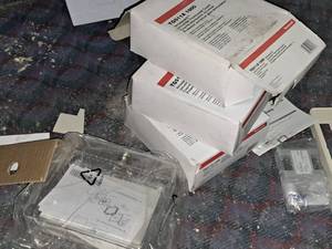 lot 407 image: Lot of (4) Honeywell Versaguard Universal Thermostat Guards TG511A 1000