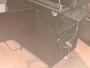 lot 62 image: Server Tower with Tripplite Powerstrip, Acer 21 Monitor, Keyboard