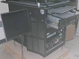 lot 80 image: Server Tower with Tripplite Powerstrip, Dell 19 Monitor, Keyboard & Mouse
