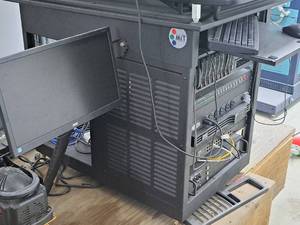 lot 145 image: Server Tower with Tripp-Lite Power Strip, Aoc 20 Monitor, Keyboard & Mouse
