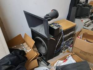 lot 201 image: EV Low-Frequency Speaker System TL606AXT with Crossover  Equalizer XEQ808 and High-Frequency Reproducer DH2A