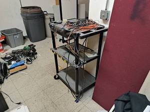 lot 203 image: Utility Cart with Power Strip 3-tier
